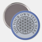 FLOWER OF LIFE – 聖幾何学シンボル概要1 マグネット (正面/裏面)