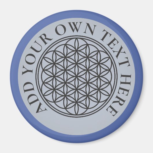 FLOWER OF LIFE – 聖幾何学シンボル概要1 マグネット (正面)