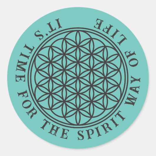 FLOWER OF LIFE – 聖幾何学シンボル概要1 ラウンドシール (正面)