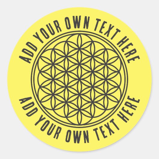 FLOWER OF LIFE – 聖幾何学シンボル概要1 ラウンドシール (正面)