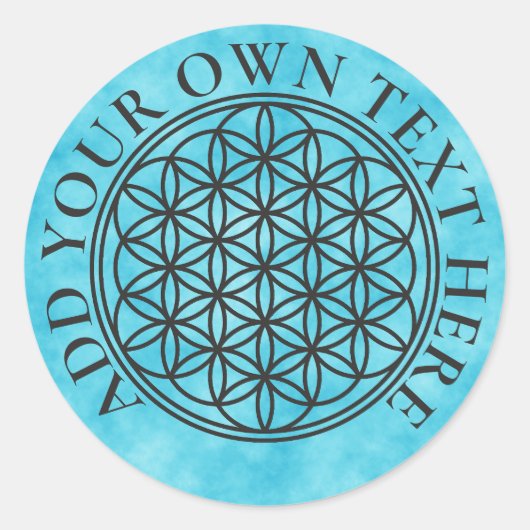 FLOWER OF LIFE – 聖幾何学シンボル概要1 ラウンドシール (正面)