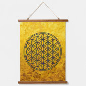 FLOWER OF LIFE – 聖幾何学シンボル概要1 吊り下げ型タペストリー (正面)