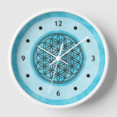 FLOWER OF LIFE – 聖幾何学シンボル概要1 壁時計 (正面)