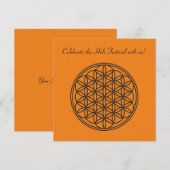 FLOWER OF LIFE – 聖幾何学シンボル概要1 招待状 (正面/裏面)