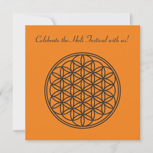 FLOWER OF LIFE – 聖幾何学シンボル概要1 招待状 (正面)