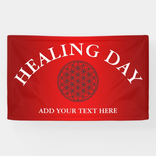 FLOWER OF LIFE – 聖幾何学シンボル概要1 横断幕 (横)
