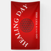 FLOWER OF LIFE – 聖幾何学シンボル概要1 横断幕 (縦)