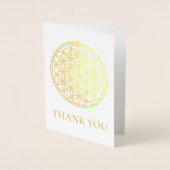 FLOWER OF LIFE – 聖幾何学シンボル概要1 箔カード (正面)