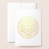FLOWER OF LIFE – 聖幾何学シンボル概要1 箔カード (裏面封筒付き)
