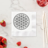 FLOWER OF LIFE – 聖幾何学シンボル概要1 縁ありカクテルナプキン (インサイチュ)