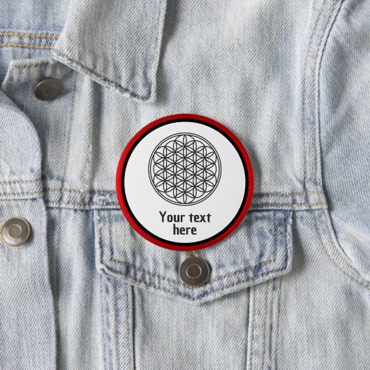 FLOWER OF LIFE – 聖幾何学シンボル概要1 缶バッジ (インサイチュ)