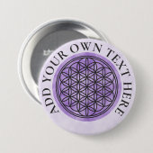 FLOWER OF LIFE – 聖幾何学シンボル概要1 缶バッジ (正面&裏面)