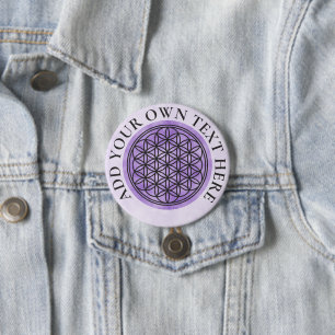 FLOWER OF LIFE – 聖幾何学シンボル概要1 缶バッジ