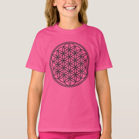 FLOWER OF LIFE – 聖幾何学シンボル概要1 Tシャツ (正面)