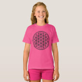 FLOWER OF LIFE – 聖幾何学シンボル概要1 Tシャツ (正面フル)