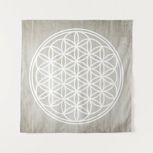 FLOWER OF LIFE – 聖幾何学シンボル概要2 タペストリー (正面)