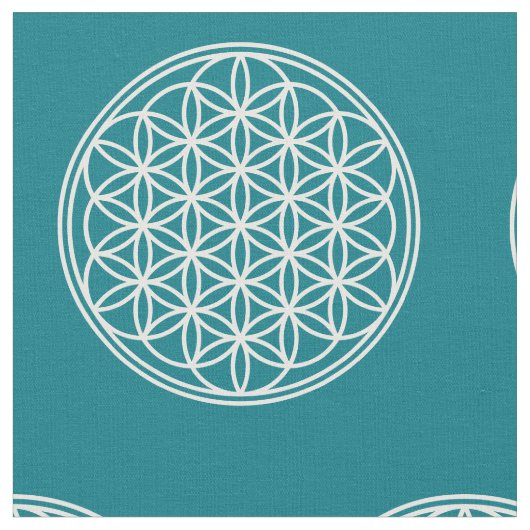 FLOWER OF LIFE – 聖幾何学シンボル概要2 ファブリック (クローズアップ)
