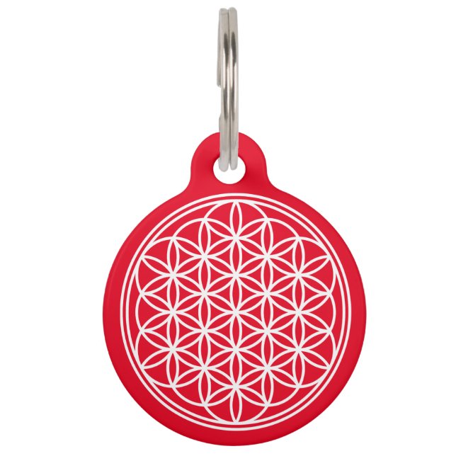 FLOWER OF LIFE – 聖幾何学シンボル概要2 ペット　ネームタグ (正面)