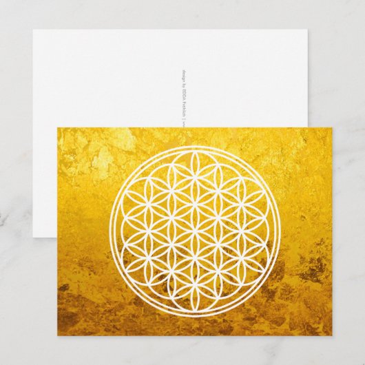 FLOWER OF LIFE – 聖幾何学シンボル概要2 ポストカード (正面/裏面)