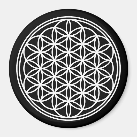 FLOWER OF LIFE – 聖幾何学シンボル概要2 マグネット (正面)