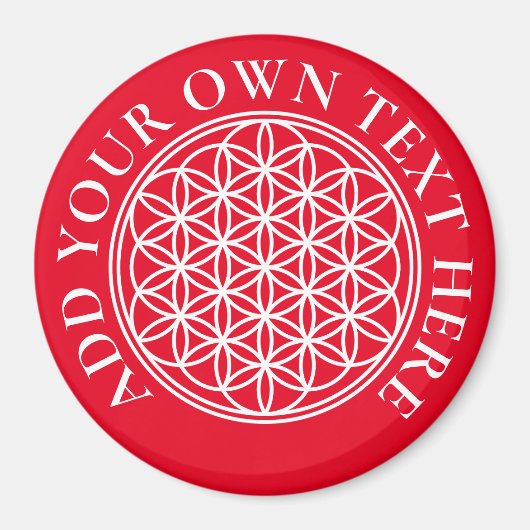 FLOWER OF LIFE – 聖幾何学シンボル概要2 マグネット (正面)