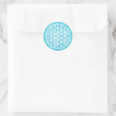 FLOWER OF LIFE – 聖幾何学シンボル概要2 ラウンドシール (バッグ)