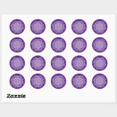 FLOWER OF LIFE – 聖幾何学シンボル概要2 ラウンドシール (シート)