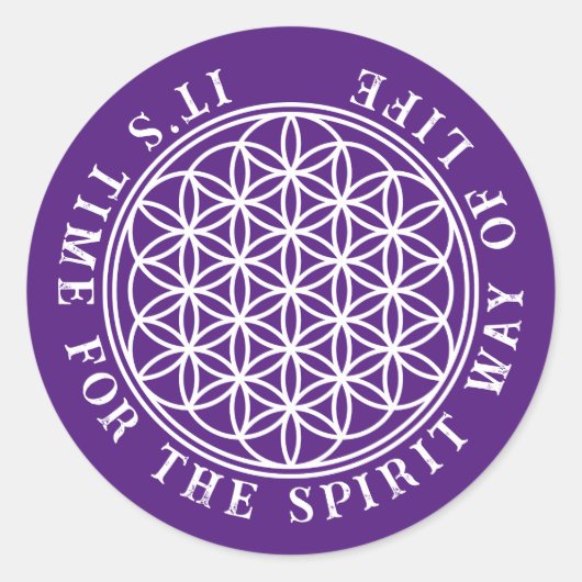 FLOWER OF LIFE – 聖幾何学シンボル概要2 ラウンドシール (正面)
