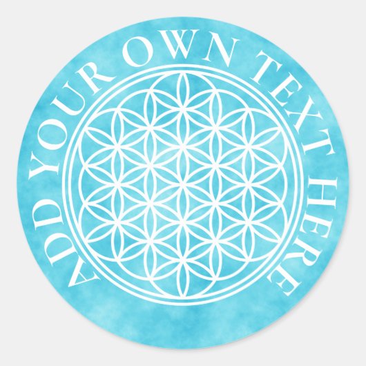 FLOWER OF LIFE – 聖幾何学シンボル概要2 ラウンドシール (正面)