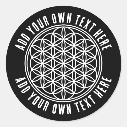 FLOWER OF LIFE – 聖幾何学シンボル概要2 ラウンドシール (正面)