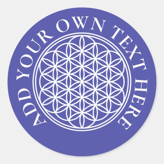 FLOWER OF LIFE – 聖幾何学シンボル概要2 ラウンドシール (正面)