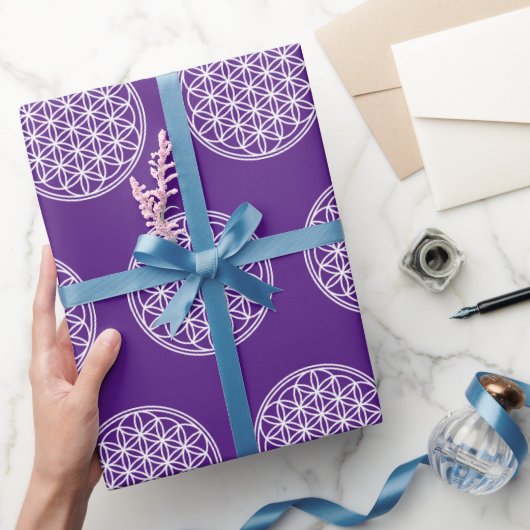 FLOWER OF LIFE – 聖幾何学シンボル概要2 ラッピングペーパー (ギフト)