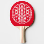 FLOWER OF LIFE – 聖幾何学シンボル概要2 卓球ラケット (裏面)