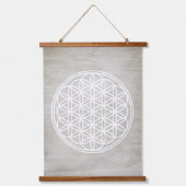 FLOWER OF LIFE – 聖幾何学シンボル概要2 吊り下げ型タペストリー (正面)