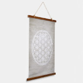FLOWER OF LIFE – 聖幾何学シンボル概要2 吊り下げ型タペストリー (傾斜あり)