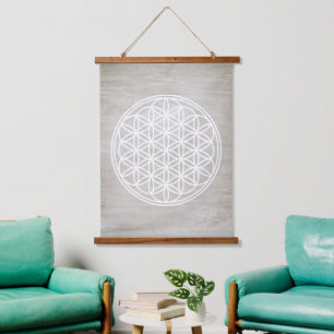 FLOWER OF LIFE – 聖幾何学シンボル概要2 吊り下げ型タペストリー