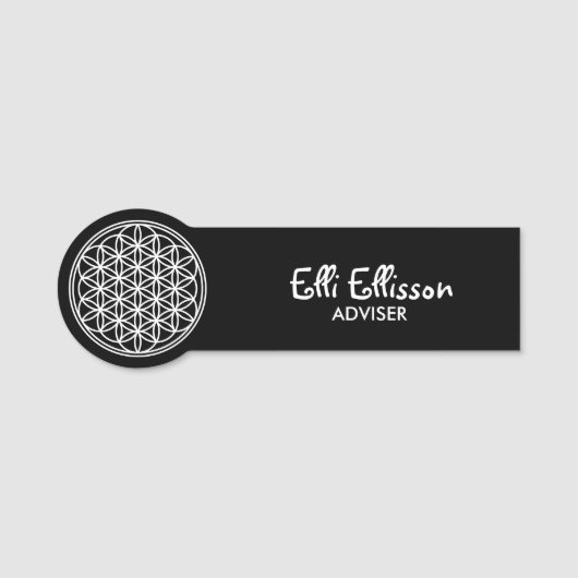 FLOWER OF LIFE – 聖幾何学シンボル概要2 名札 (正面)