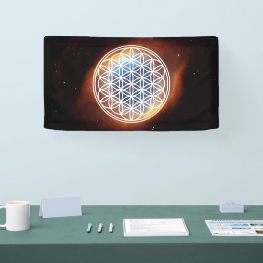 FLOWER OF LIFE – 聖幾何学シンボル概要2 横断幕 (トレードショー)