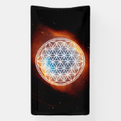 FLOWER OF LIFE – 聖幾何学シンボル概要2 横断幕 (縦)