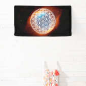 FLOWER OF LIFE – 聖幾何学シンボル概要2 横断幕 (インサイチュ)