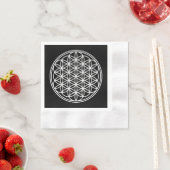 FLOWER OF LIFE – 聖幾何学シンボル概要2 縁ありカクテルナプキン (インサイチュ)