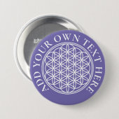 FLOWER OF LIFE – 聖幾何学シンボル概要2 缶バッジ (正面&裏面)