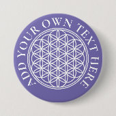 FLOWER OF LIFE – 聖幾何学シンボル概要2 缶バッジ (正面)