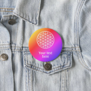 FLOWER OF LIFE – 聖幾何学シンボル概要2 缶バッジ