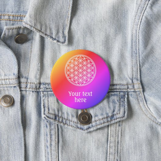 FLOWER OF LIFE – 聖幾何学シンボル概要2 缶バッジ (インサイチュ)