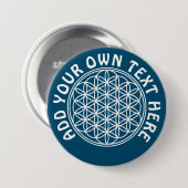FLOWER OF LIFE – 聖幾何学シンボル概要2 缶バッジ (正面&裏面)