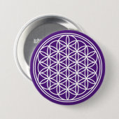 FLOWER OF LIFE – 聖幾何学シンボル概要2 缶バッジ (正面&裏面)