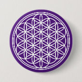 FLOWER OF LIFE – 聖幾何学シンボル概要2 缶バッジ (正面)