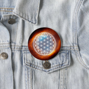 FLOWER OF LIFE – 聖幾何学シンボル概要2 缶バッジ