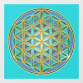 FLOWER OF LIFE – 聖幾何学デザイン1 ウィンドウサイン (シート)